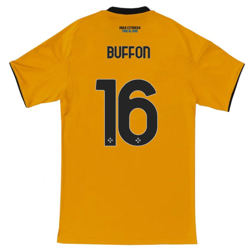 Danxen Damen Louis Buffon #16 Orange Blau Auswärtstrikot Trikot 2025/26 T-Shirt Österreich