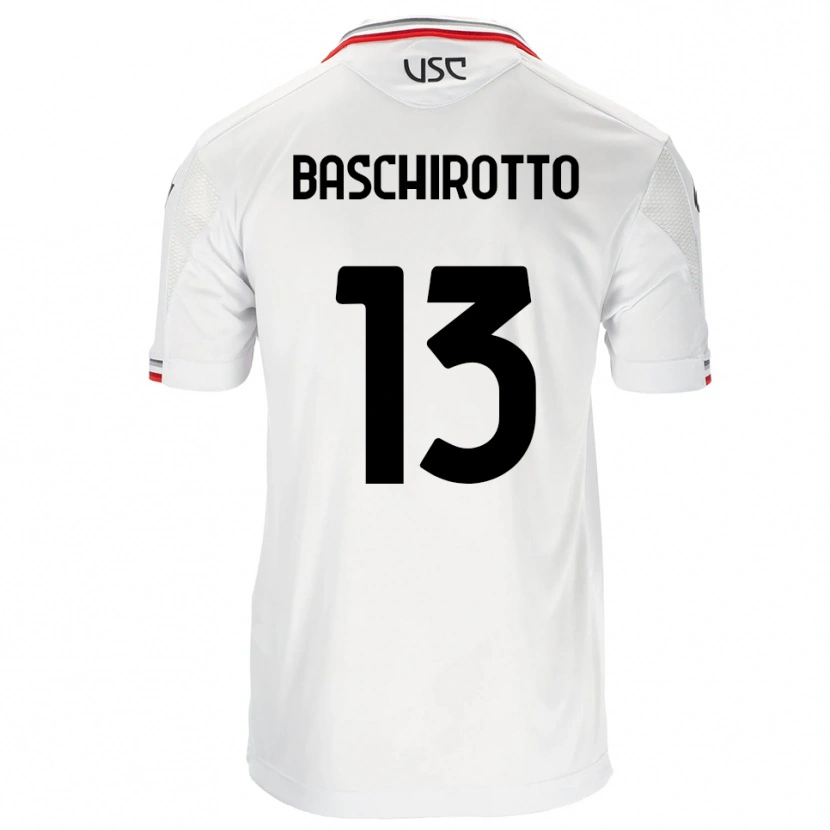 Danxen Damen Federico Baschirotto #13 Weiß Rot Auswärtstrikot Trikot 2025/26 T-Shirt Österreich