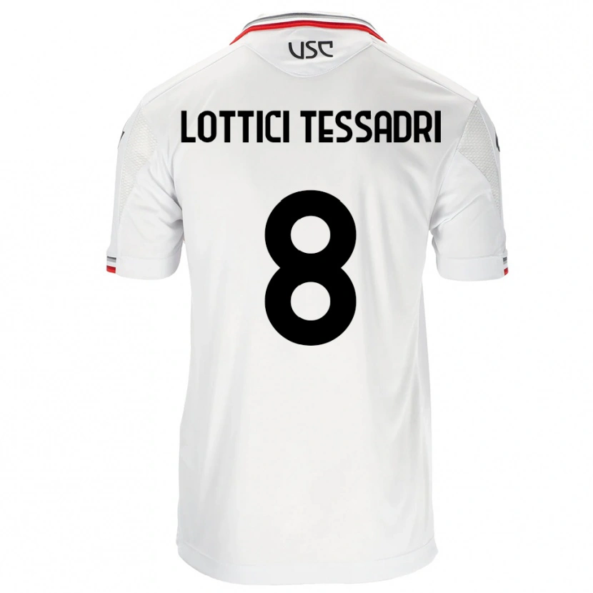 Danxen Damen Simone Lottici Tessadri #8 Weiß Rot Auswärtstrikot Trikot 2025/26 T-Shirt Österreich