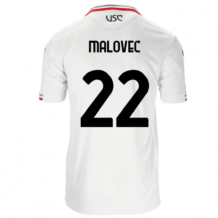 Danxen Damen Adrian Malovec #22 Weiß Rot Auswärtstrikot Trikot 2025/26 T-Shirt Österreich