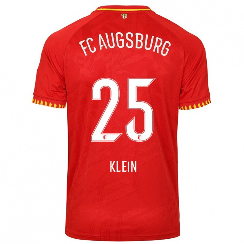 Danxen Damen Daniel Klein #25 Rot Gelb Auswärtstrikot Trikot 2025/26 T-Shirt Österreich