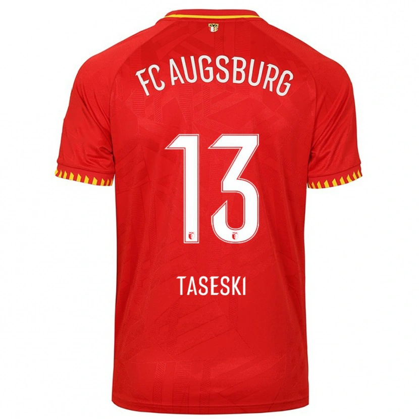 Danxen Damen Kristijan Taseski #13 Rot Gelb Auswärtstrikot Trikot 2025/26 T-Shirt Österreich