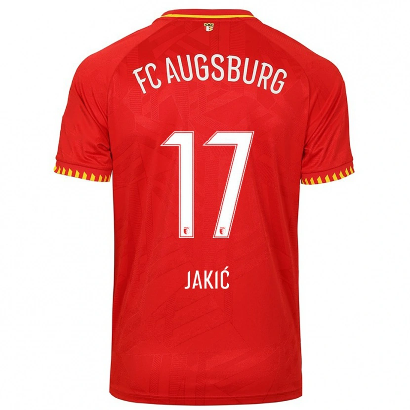 Danxen Damen Kristijan Jakic #17 Rot Gelb Auswärtstrikot Trikot 2025/26 T-Shirt Österreich