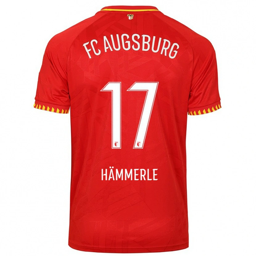 Danxen Damen Mauro Hämmerle #17 Rot Gelb Auswärtstrikot Trikot 2025/26 T-Shirt Österreich