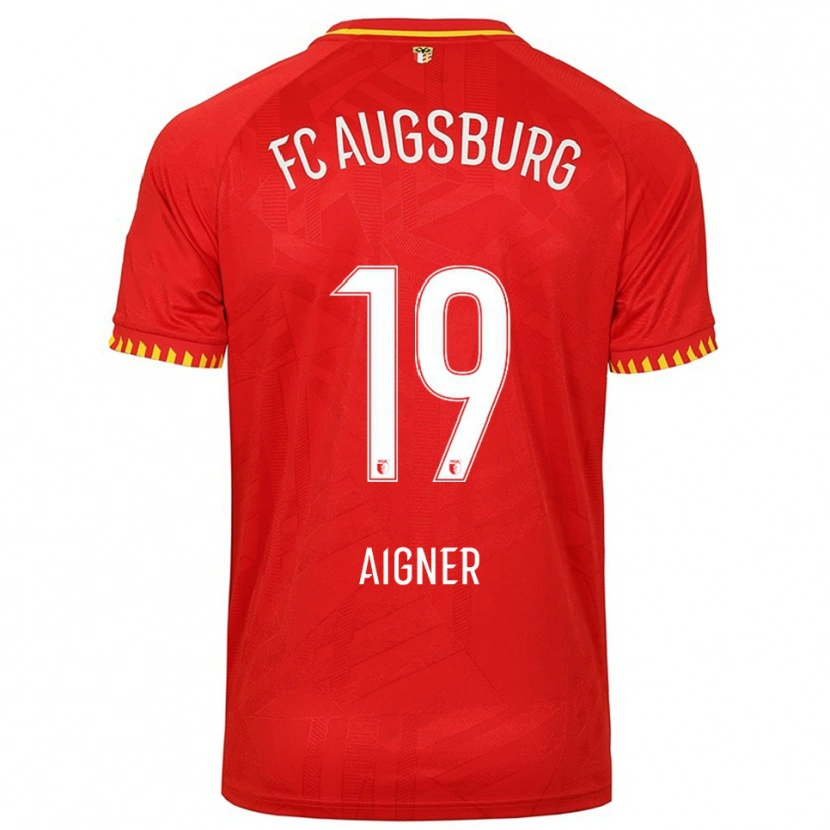 Danxen Damen Lukas Aigner #19 Rot Gelb Auswärtstrikot Trikot 2025/26 T-Shirt Österreich