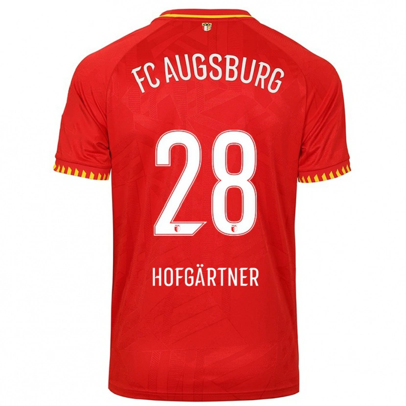 Danxen Damen Hendrik Hofgärtner #28 Rot Gelb Auswärtstrikot Trikot 2025/26 T-Shirt Österreich