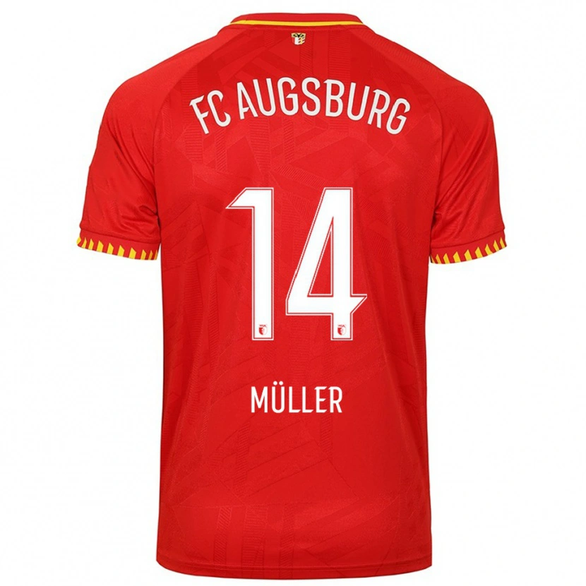 Danxen Damen Mato Müller #14 Rot Gelb Auswärtstrikot Trikot 2025/26 T-Shirt Österreich