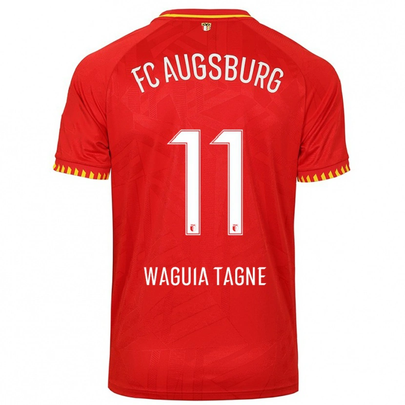 Danxen Damen Evan Waguia Tagne #11 Rot Gelb Auswärtstrikot Trikot 2025/26 T-Shirt Österreich