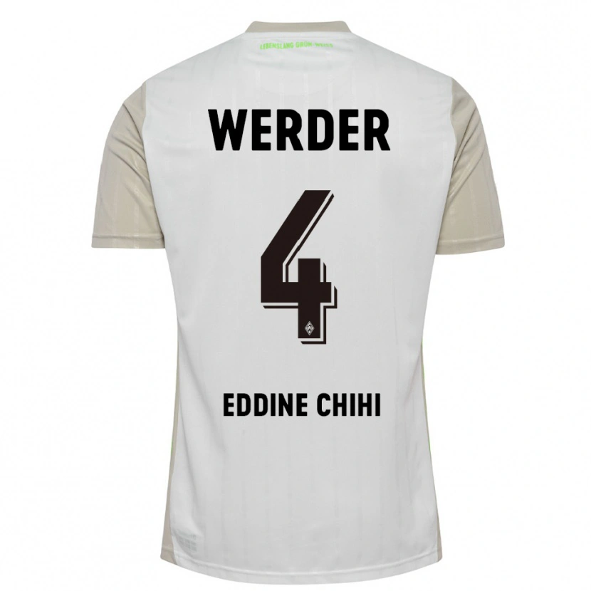 Danxen Damen Dhia Eddine Chihi #4 Weiß Schwarz Auswärtstrikot Trikot 2025/26 T-Shirt Österreich