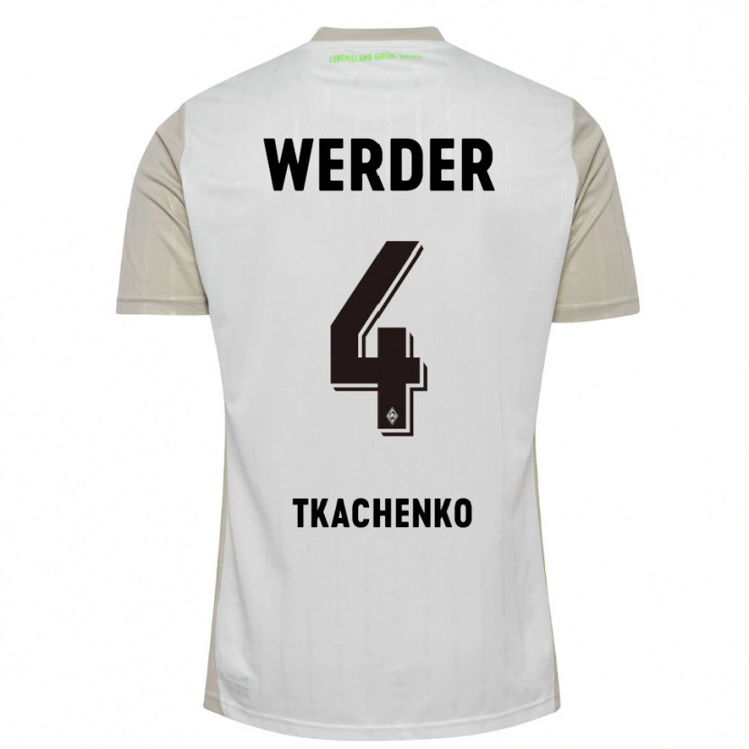 Danxen Damen Oleksandr Tkachenko #4 Weiß Schwarz Auswärtstrikot Trikot 2025/26 T-Shirt Österreich