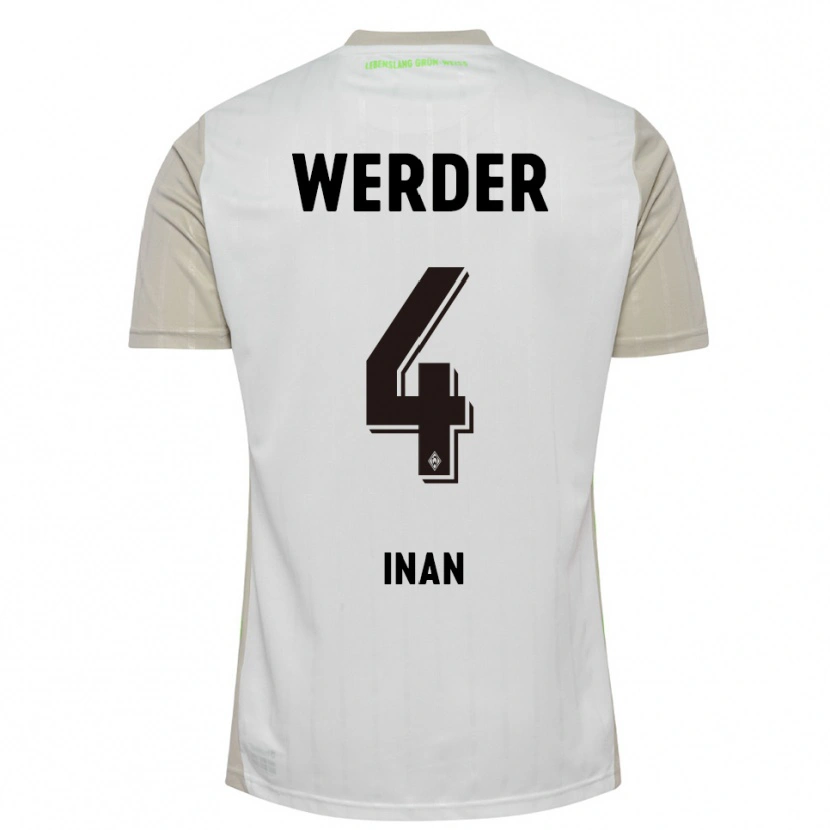 Danxen Damen Kenan Inan #4 Weiß Schwarz Auswärtstrikot Trikot 2025/26 T-Shirt Österreich