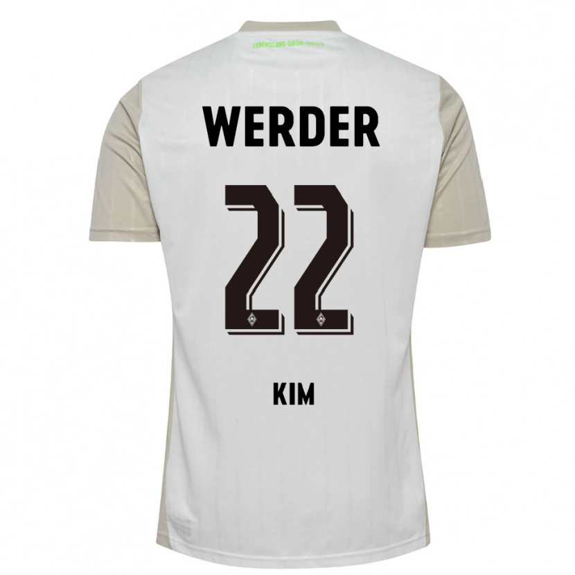 Danxen Damen Min-Je Kim #22 Weiß Schwarz Auswärtstrikot Trikot 2025/26 T-Shirt Österreich