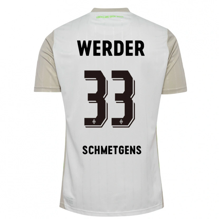 Danxen Damen Mick Schmetgens #33 Weiß Schwarz Auswärtstrikot Trikot 2025/26 T-Shirt Österreich