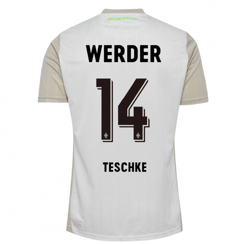 Danxen Damen Tim Teschke #14 Weiß Schwarz Auswärtstrikot Trikot 2025/26 T-Shirt Österreich