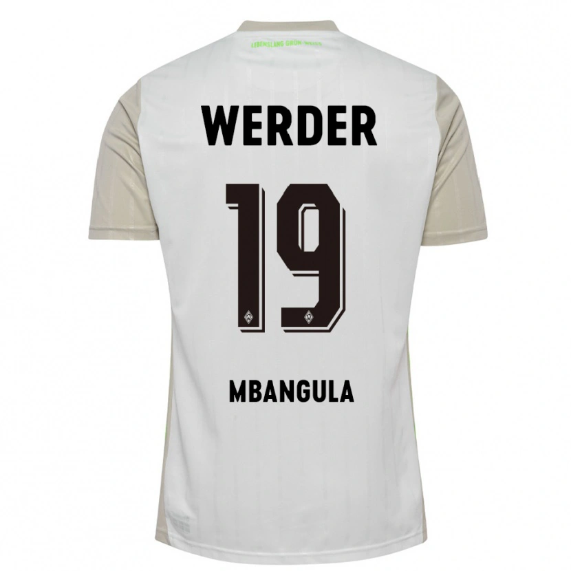 Danxen Damen Samuel Mbangula #19 Weiß Schwarz Auswärtstrikot Trikot 2025/26 T-Shirt Österreich