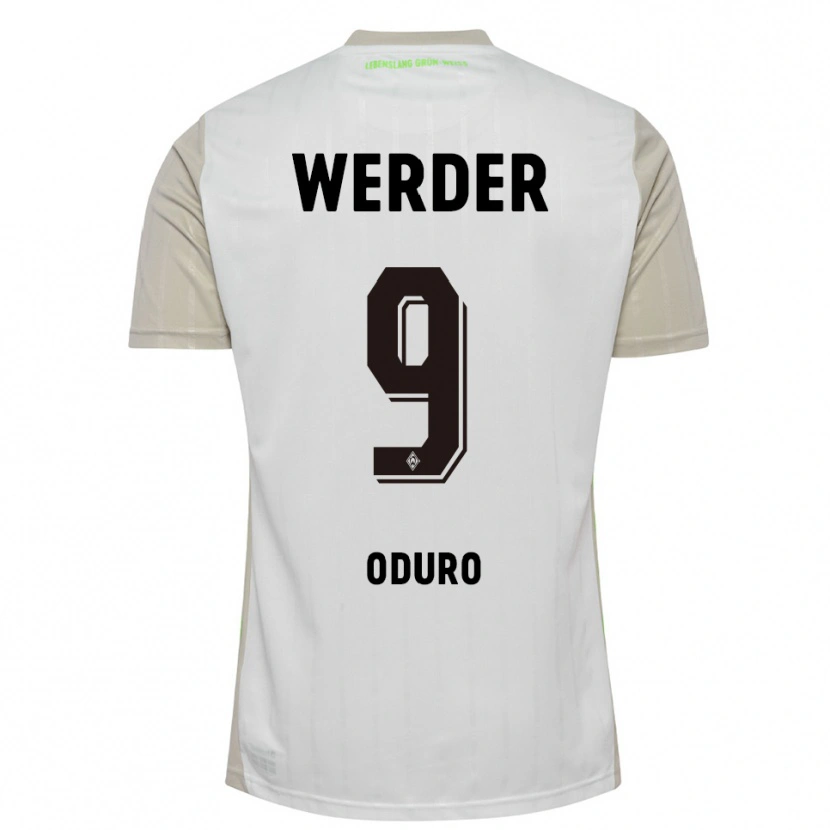 Danxen Damen Ricardo Oduro #9 Weiß Schwarz Auswärtstrikot Trikot 2025/26 T-Shirt Österreich