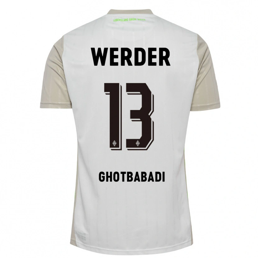 Danxen Damen Reza Ghotbabadi #13 Weiß Schwarz Auswärtstrikot Trikot 2025/26 T-Shirt Österreich