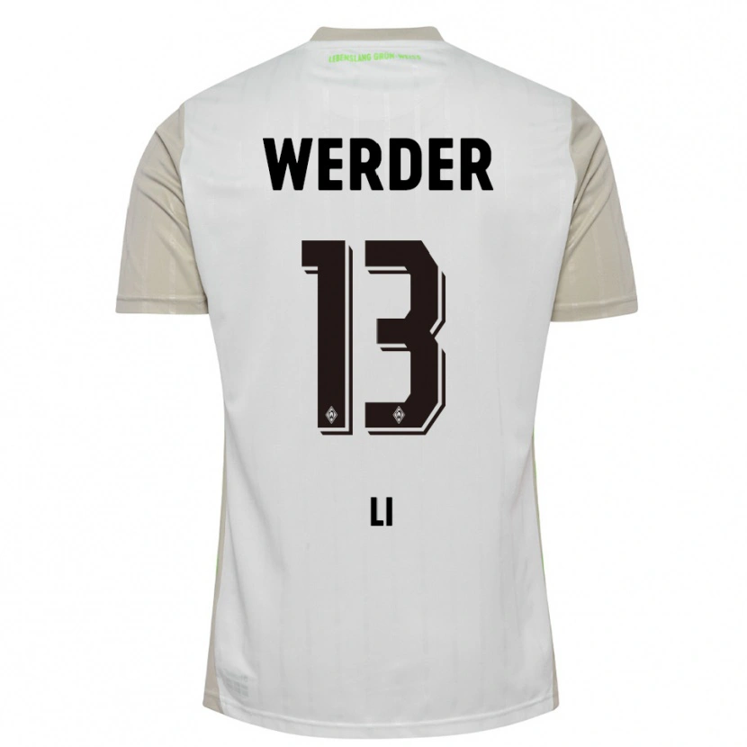 Danxen Damen Xiancheng Li #13 Weiß Schwarz Auswärtstrikot Trikot 2025/26 T-Shirt Österreich