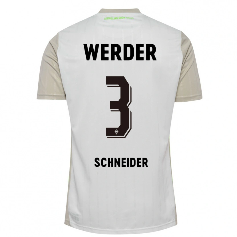 Danxen Damen Dieter Schneider #3 Weiß Schwarz Auswärtstrikot Trikot 2025/26 T-Shirt Österreich