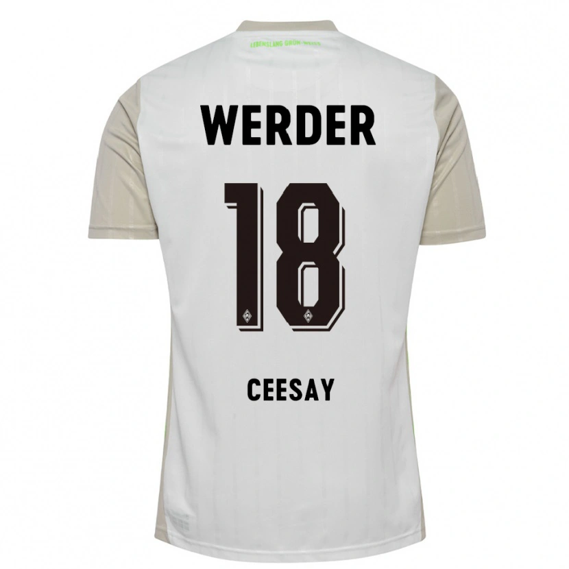 Danxen Damen Ablie Ceesay #18 Weiß Schwarz Auswärtstrikot Trikot 2025/26 T-Shirt Österreich