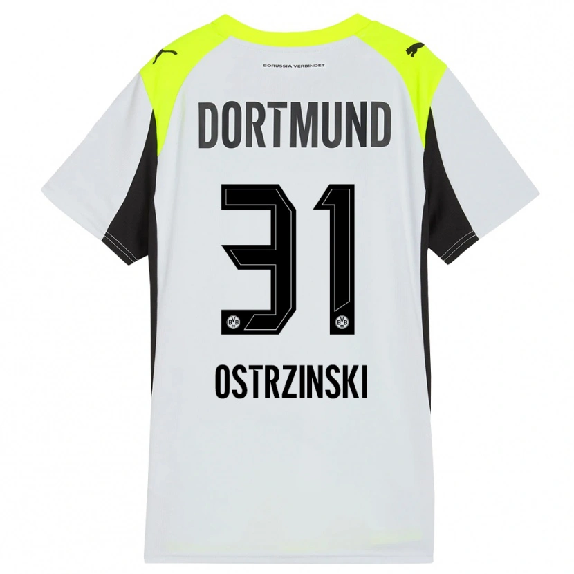 Danxen Damen Silas Ostrzinski #31 Fluoreszierendes Gelb Auswärtstrikot Trikot 2025/26 T-Shirt Österreich