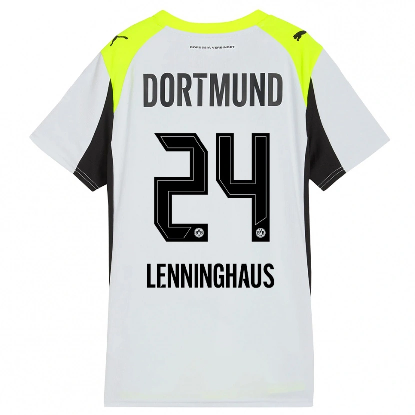 Danxen Damen Mika Lenninghaus #24 Fluoreszierendes Gelb Auswärtstrikot Trikot 2025/26 T-Shirt Österreich
