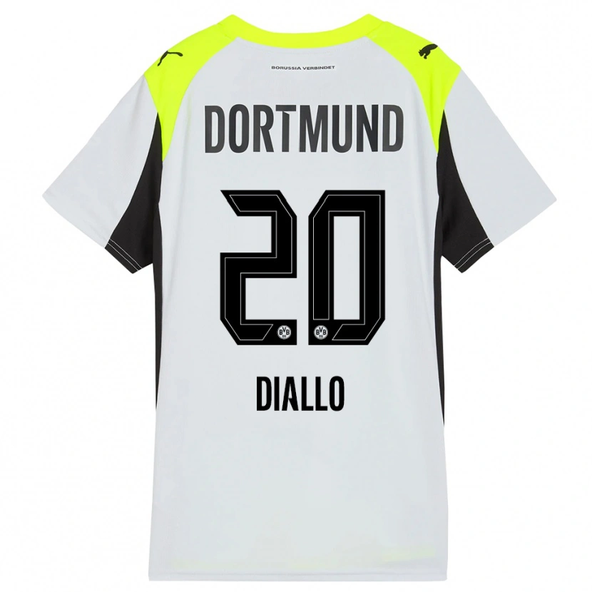 Danxen Damen Ousmane Diallo #20 Fluoreszierendes Gelb Auswärtstrikot Trikot 2025/26 T-Shirt Österreich