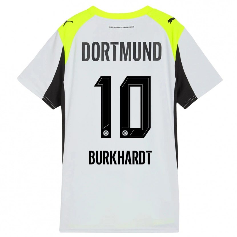 Danxen Damen Till Burkhardt #10 Fluoreszierendes Gelb Auswärtstrikot Trikot 2025/26 T-Shirt Österreich