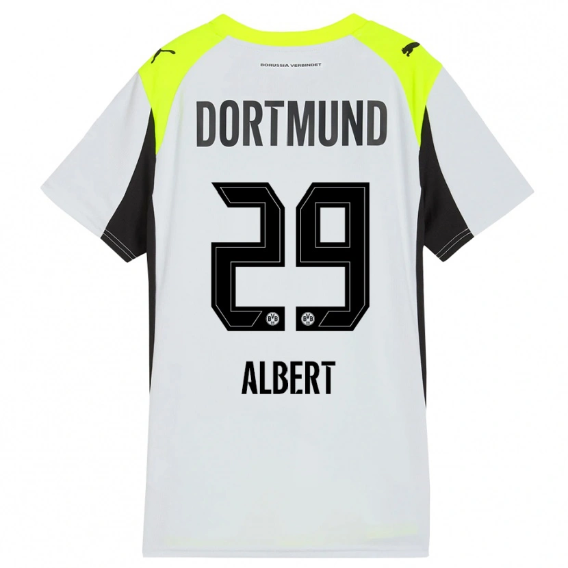 Danxen Damen Mathis Albert #29 Fluoreszierendes Gelb Auswärtstrikot Trikot 2025/26 T-Shirt Österreich