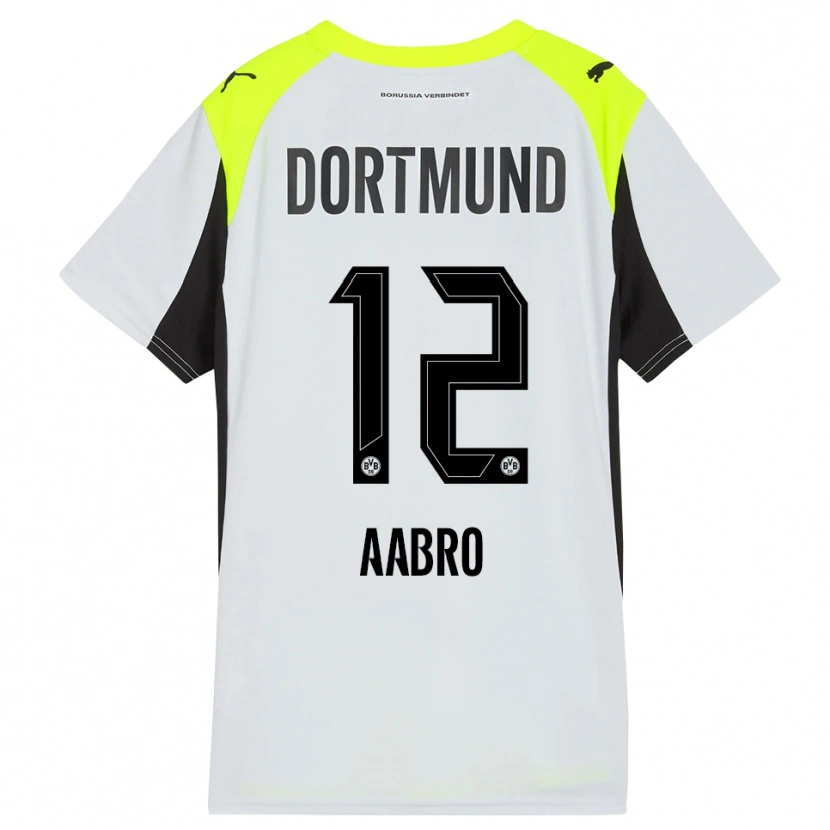 Danxen Damen Gustav Aabro #12 Fluoreszierendes Gelb Auswärtstrikot Trikot 2025/26 T-Shirt Österreich