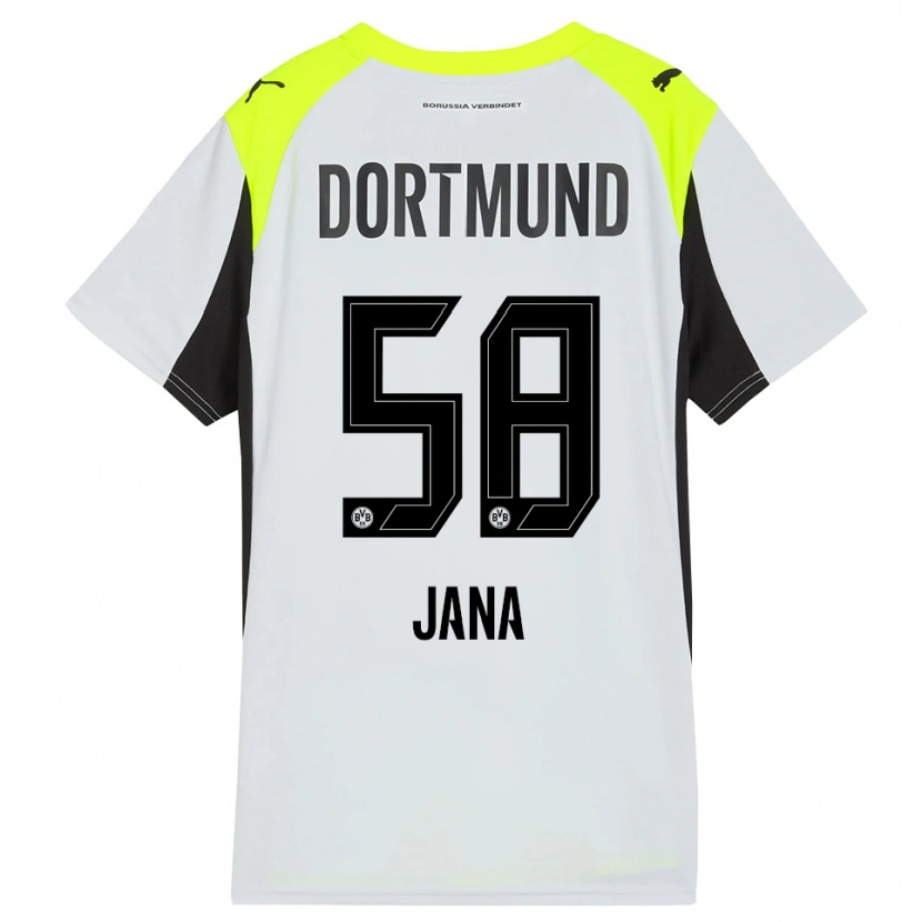 Danxen Damen Nordberg Jana #58 Fluoreszierendes Gelb Auswärtstrikot Trikot 2025/26 T-Shirt Österreich