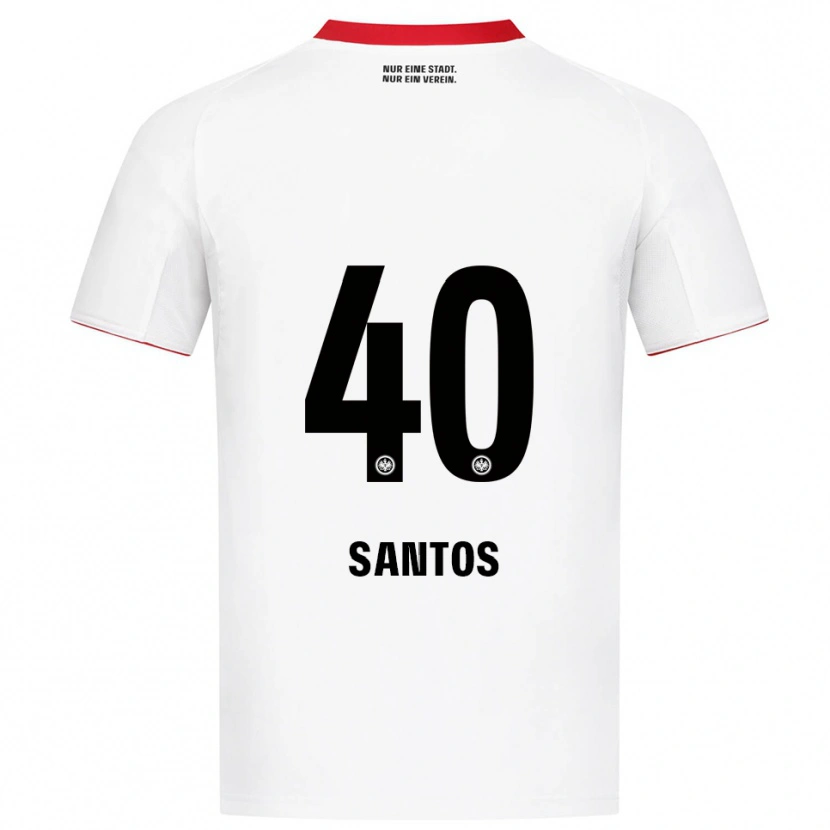 Danxen Damen Kauã Santos #40 Weiß Rot Auswärtstrikot Trikot 2025/26 T-Shirt Österreich