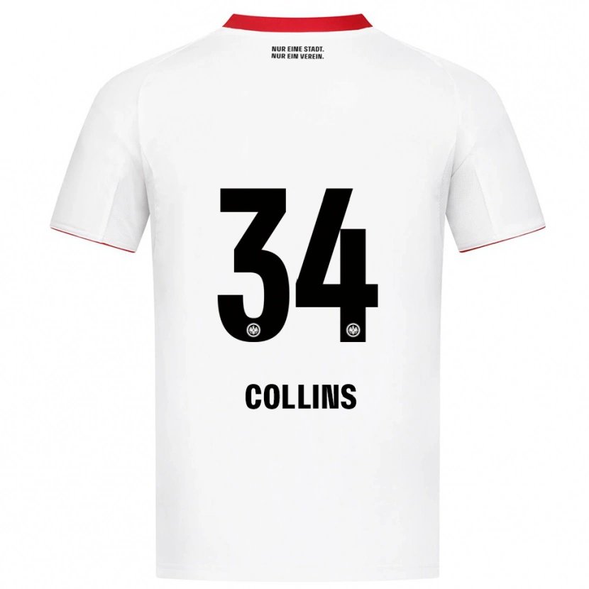 Danxen Damen Nnamdi Collins #34 Weiß Rot Auswärtstrikot Trikot 2025/26 T-Shirt Österreich