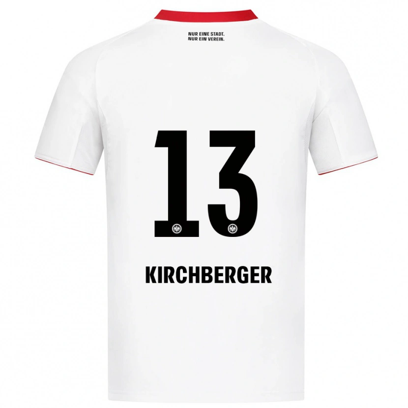 Danxen Damen Virginia Kirchberger #13 Weiß Rot Auswärtstrikot Trikot 2025/26 T-Shirt Österreich
