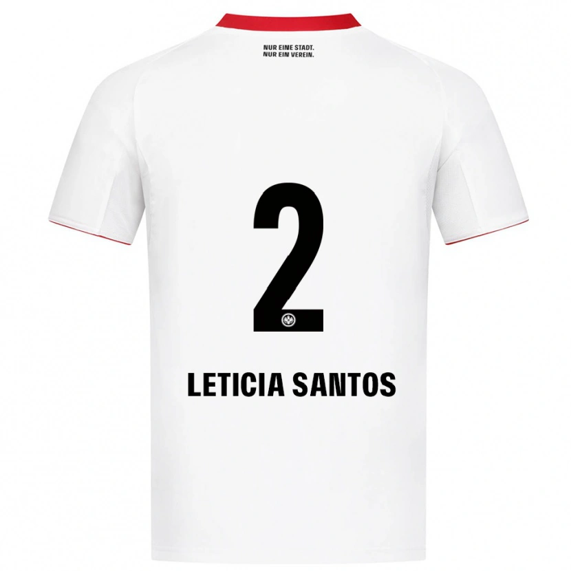 Danxen Damen Letícia Santos De Oliveira #2 Weiß Rot Auswärtstrikot Trikot 2025/26 T-Shirt Österreich