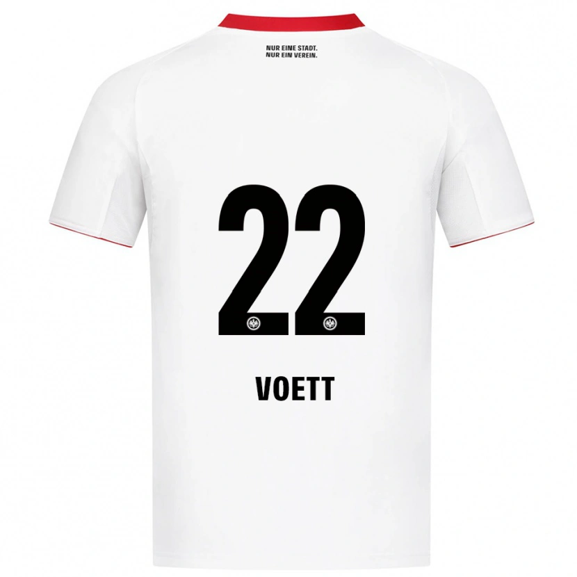 Danxen Damen Johannes Vött #22 Weiß Rot Auswärtstrikot Trikot 2025/26 T-Shirt Österreich