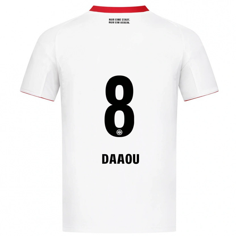 Danxen Damen Bilal Daaou #8 Weiß Rot Auswärtstrikot Trikot 2025/26 T-Shirt Österreich