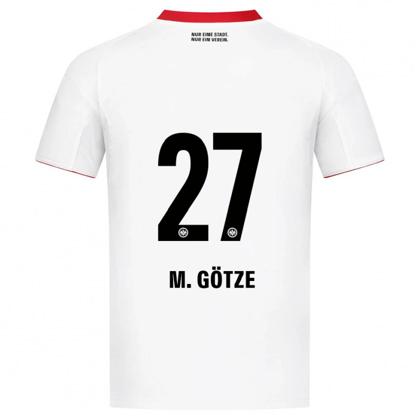 Danxen Damen Mario Götze #27 Weiß Rot Auswärtstrikot Trikot 2025/26 T-Shirt Österreich