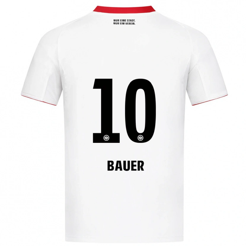 Danxen Damen Jonas Bauer #10 Weiß Rot Auswärtstrikot Trikot 2025/26 T-Shirt Österreich