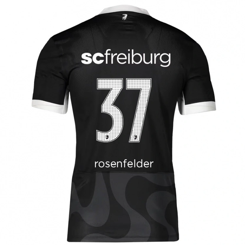 Danxen Damen Max Rosenfelder #37 Schwarz Weiß Auswärtstrikot Trikot 2025/26 T-Shirt Österreich