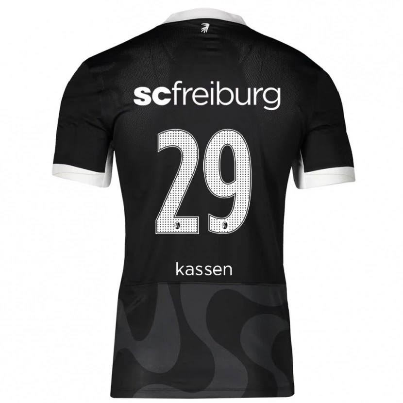 Danxen Damen Julia Kassen #29 Schwarz Weiß Auswärtstrikot Trikot 2025/26 T-Shirt Österreich