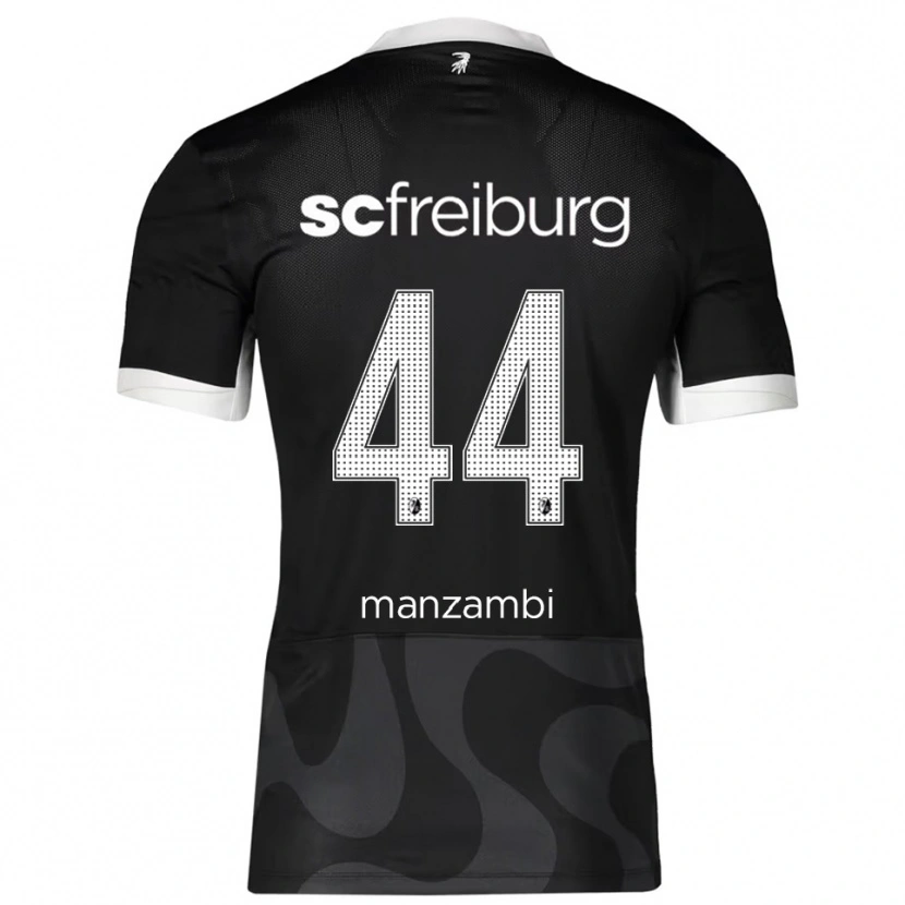 Danxen Damen Johan Manzambi #44 Schwarz Weiß Auswärtstrikot Trikot 2025/26 T-Shirt Österreich