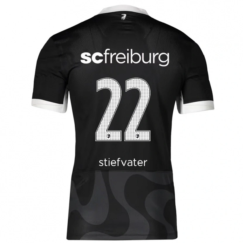 Danxen Damen Max Stiefvater #22 Schwarz Weiß Auswärtstrikot Trikot 2025/26 T-Shirt Österreich