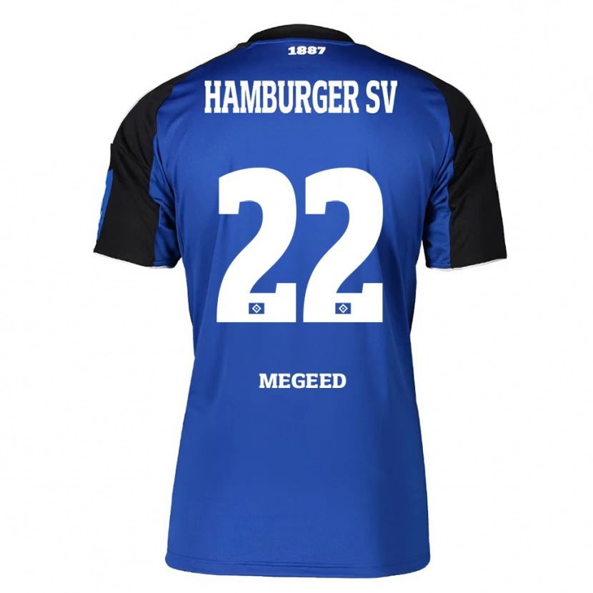 Danxen Damen Omar Megeed #22 Blau Schwarz Auswärtstrikot Trikot 2025/26 T-Shirt Österreich
