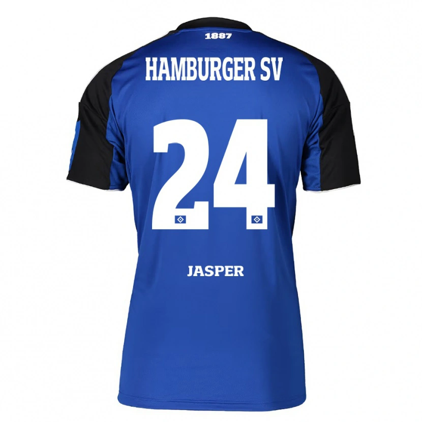 Danxen Damen Jan-Lukas Jasper #24 Blau Schwarz Auswärtstrikot Trikot 2025/26 T-Shirt Österreich