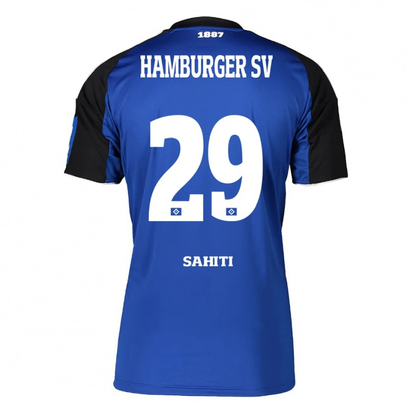 Danxen Damen Emir Sahiti #29 Blau Schwarz Auswärtstrikot Trikot 2025/26 T-Shirt Österreich
