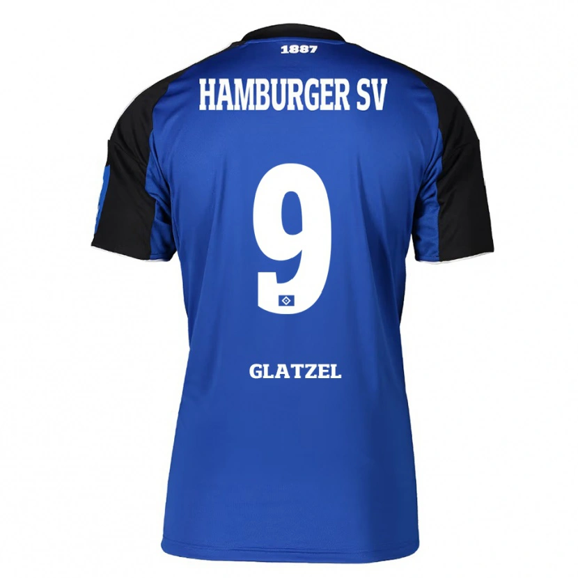 Danxen Damen Robert Glatzel #9 Blau Schwarz Auswärtstrikot Trikot 2025/26 T-Shirt Österreich