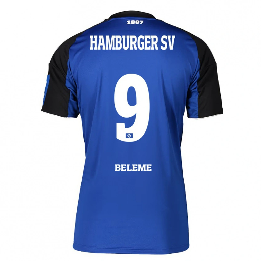 Danxen Damen Daouda Beleme #9 Blau Schwarz Auswärtstrikot Trikot 2025/26 T-Shirt Österreich