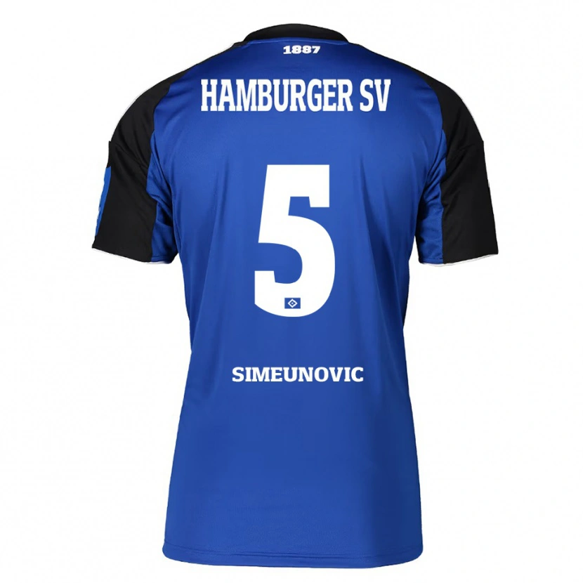 Danxen Damen Denis Simeunovic #5 Blau Schwarz Auswärtstrikot Trikot 2025/26 T-Shirt Österreich