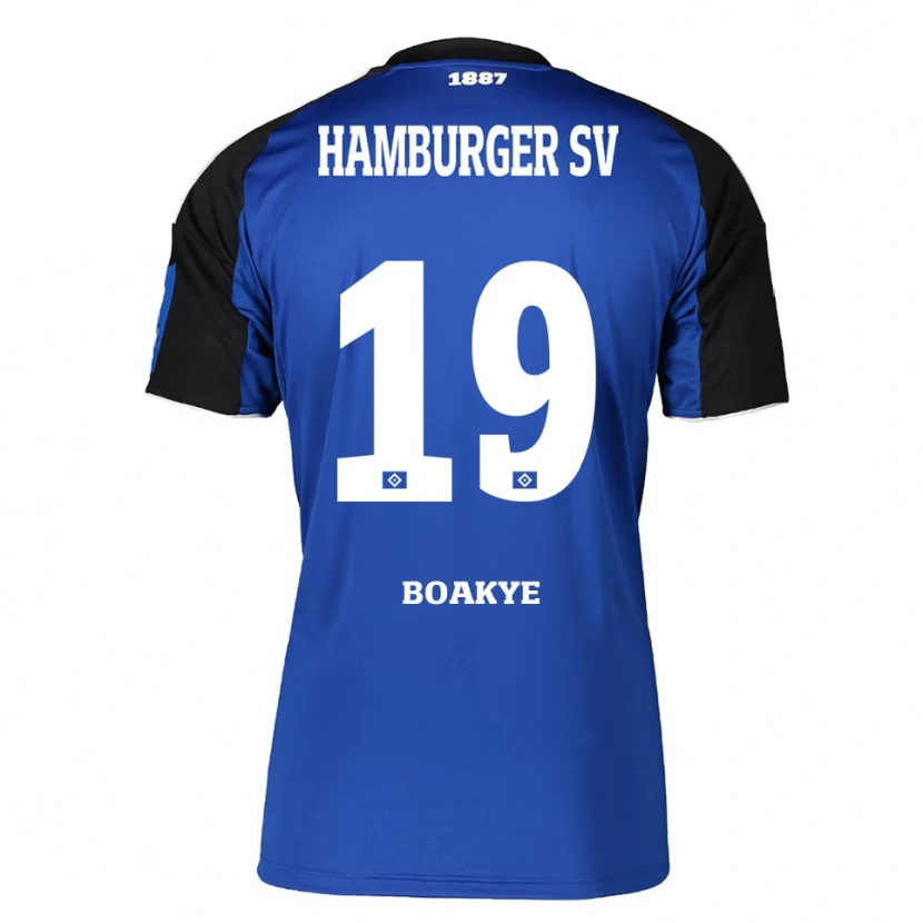Danxen Damen Jeremiah Boakye #19 Blau Schwarz Auswärtstrikot Trikot 2025/26 T-Shirt Österreich